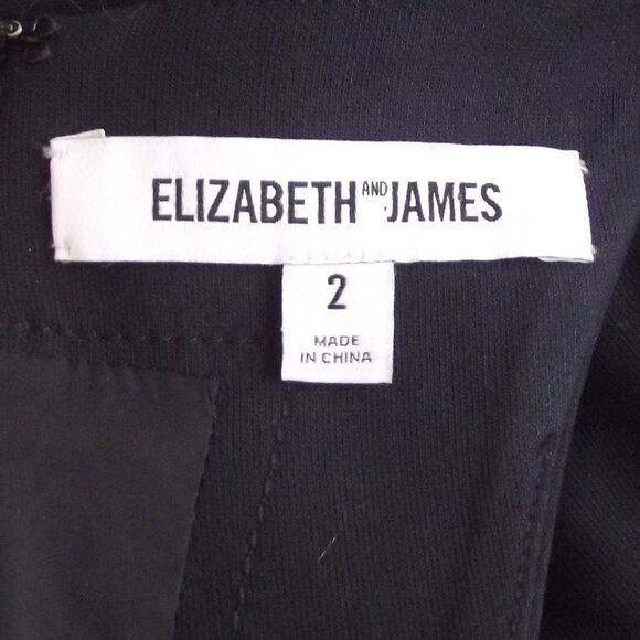 ELIZABETH & JAMES Dress, 2, Dark Navy Blue, Sleeveless, Fit Flare - Picture 9 of 11